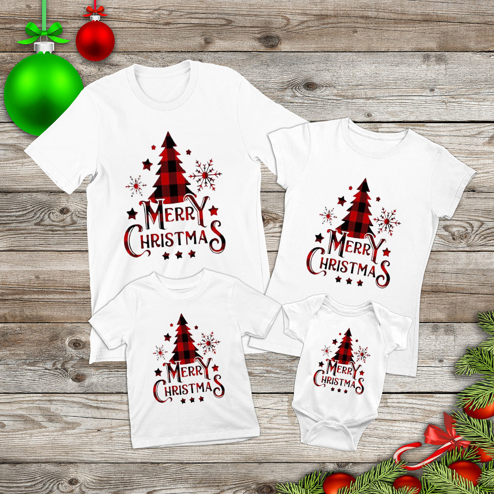 Baby Clothing Crochet - Aile noel eşleştirme kıyafetler Xmas parti