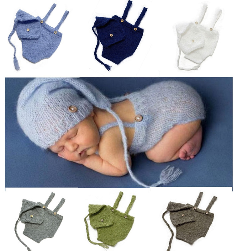 Baby Clothing Crochet - 2 adet/takım tığ yenidoğan kıyafet yenidoğan